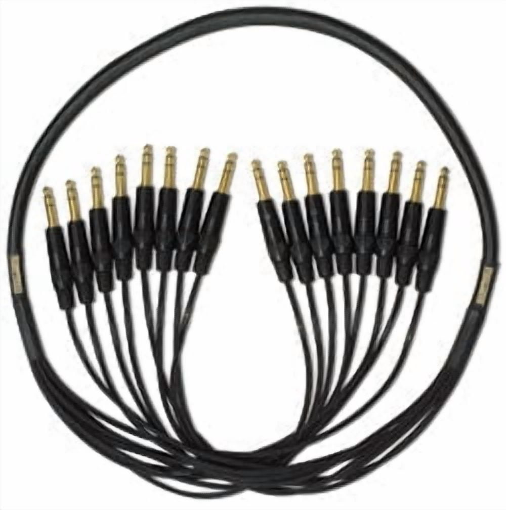 Mogami GOLD 8 TRSTRS-25 8 x 1/4" TRS Male to 8 x 1/4" TRS Male Fan-Out Audio Snake Cable - 25 foot