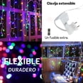 thumbnail image 2 of Cascadas de luces LED Dosyu 9mts 500 luces Multicolor, 2 of 9