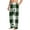 White, variant on Green White Lumberjack Plaid Mens Soft Woven Cotton Elastic Waistband Sleep Pajama Pant Lounge Sleep Pant With Pockets And Drawstring-Medium
