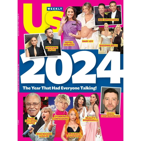 US Weekly - Year In Review 2024: Shocking Splits, Royal Updates, Baby Joy, Wedding Bells, Box-Office Hits, Legal Controversy, Reality Bombshells, Confessions, Makeovers, Olympics, Stars We Lost  More