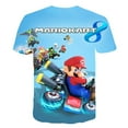 thumbnail image 3 of T-shirt Imprimé Dessin Animé Super Mario pour Enfants Garçons Manches Courtes, 3 of 4