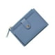 thumbnail image 5 of Cartera pequeña con bolsillo con cremallera y tarjetero para damas que viajan por la calle Azul, 5 of 9