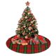 thumbnail image 4 of Falda para árbol de Navidad a cuadros del clan Kerr, suave y divertida, decoración navideña navideña de granja de 36", 4 of 4