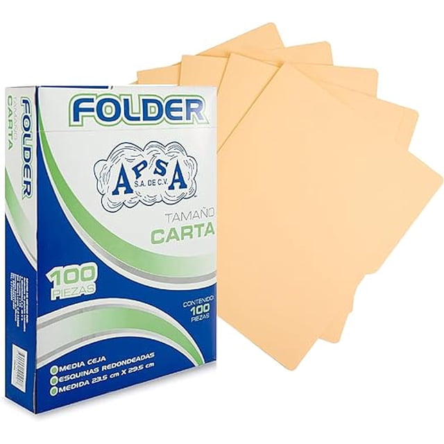 Folder crema Bluelander tamaño carta 100 Piezas