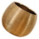thumbnail image 4 of 1 maceta redonda para suculentas, de cerámica, decorativa, dorada, 4 of 8