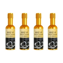 HCBY Catalytic Converter Cleaner, 4 Pcs Auto Parts Engine Auto Parts Engine Cleaner Exhaust System Pipe Carbon Removal Cleaners Treatment Additive Oil for Gas and Car (120 ml)