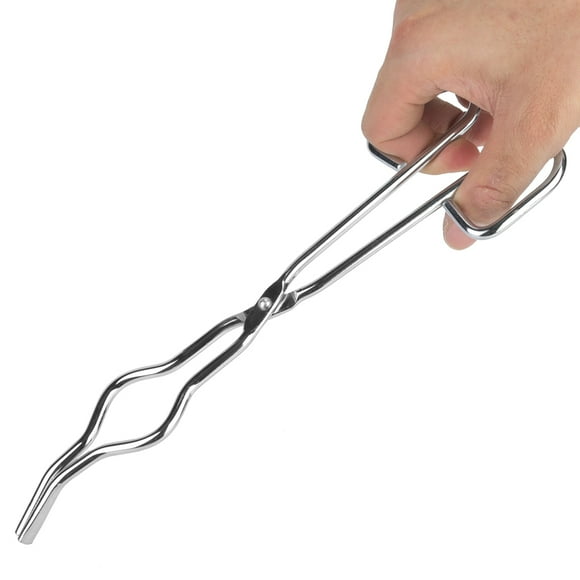 Convenient Crucible Tongs, Crucible Forceps, Easy To Use Copper Non-Ferrous Meta Silver Gold Non-ferrous Metals Experiments Smelting