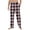 Black, variant on Men's Home Soft Plaid Print Pajama Pants Drawstring with Pockets, Casual Sports Pants for Sleep and Lounge Comfort,Army Green,L