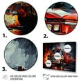 thumbnail image 3 of Designart "The Fire Truck'S Fiery Pursuit II" Transportation Fire Truck Canvas Print, 3 of 5
