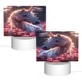 thumbnail image 2 of Fotbe Flower White Horse Pattern Acrylic Night Light Gift with 3 Color ModesTouch-Sensitive LED Lamp Perfect Gift for Mother's Day, Birthday, or Christmas, 2 of 9