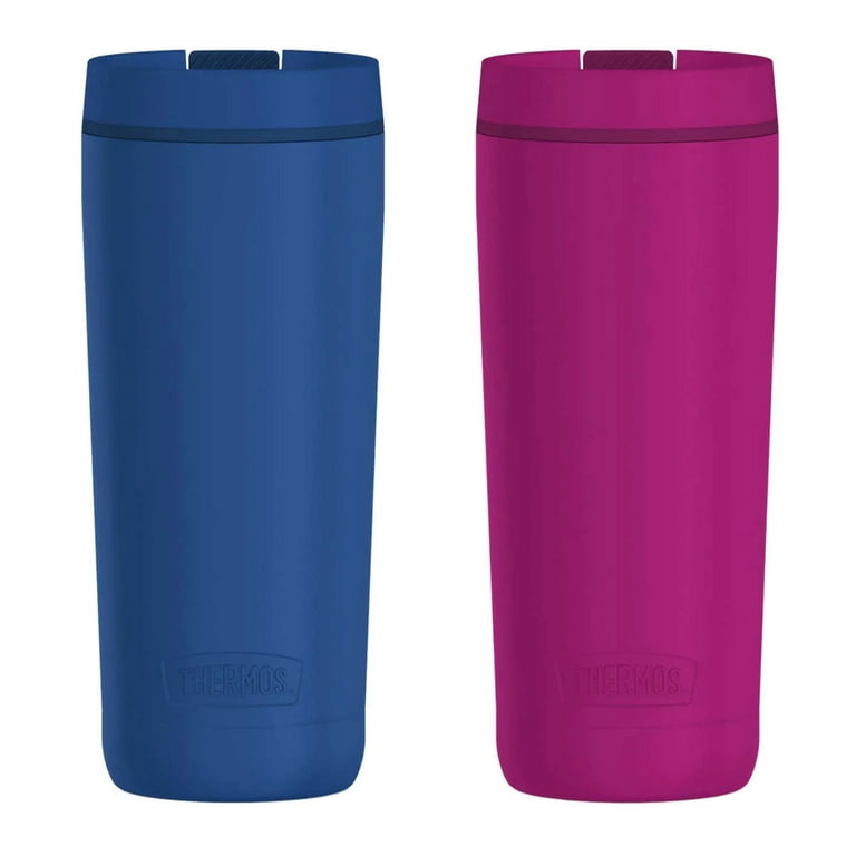 Thermos Stainless Steel 18oz Travel Tumbler, 2-pack Pink