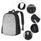 thumbnail image 2 of Easygdp Silver Mosaic Mochila de Gran Capacidad Minimalista Ideal para Escuela, Viajes y Uso Diario, 2 of 6