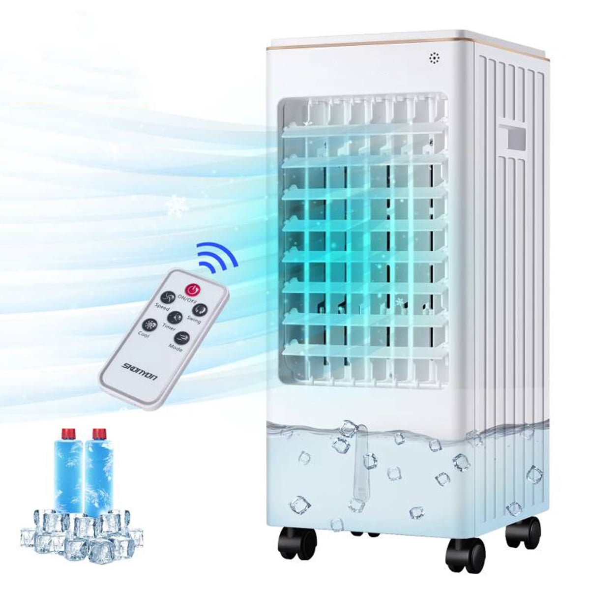 ZPL Portable Water Evaporative Air Cooler Fan Anion Humidify with