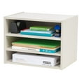 thumbnail image 6 of IRIS TACHI 3 Shelf Modular Wood Storage Organizer Box with Adjustable Shelves, Off White, 6 of 9