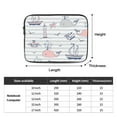 thumbnail image 3 of Marine Theme Striped Portable Laptop Sleeve Compatible with MacBook Air Notebook Computer Case for Men Women College School Students, 3 of 7