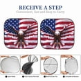thumbnail image 6 of Salouo USA Eagle with Spread Wings Pattern Car Windshield Sun Shade Foldable | Front Windshield Shade for Sun, Heat and UV Rays | Interior Sun Protection-Small, 6 of 6