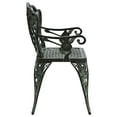 thumbnail image 4 of vidaXL Outdoor Patio Bench Outdoor Bench Chair for Backyard Cast Aluminum, 4 of 6
