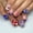 JML493 (glue type), variant on Cross-border hot-selling nail patches, blue and red five-pointed star plaid 24 pieces, removable fake nails, American Independence Day square nail