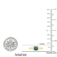 thumbnail image 4 of Dazzlingrock Collection Round Blue Diamond Solitaire Engagement Ring for Women (0.50 ctw, Color Blue, Clarity I2-I3) in 18K Yellow Gold, Size 10, 4 of 5