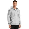 thumbnail image 4 of Port & Company Essential Fleece Full Zip Hooded Sweatshirt-4XL (Ash), 4 of 6