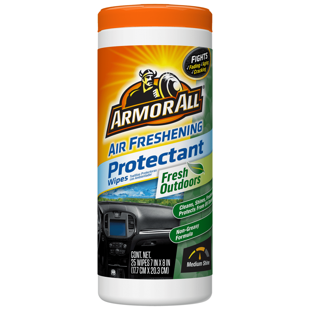 Armor All Protectant Wipes, Fresh Outdoors Scent, 25 Count Walmart