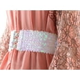thumbnail image 4 of Women's Sparkly Glitter Sequin Wide Stretch Elastic Belt Accessory, 4 of 6