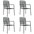 thumbnail image 2 of vidaXL 5 Piece Garden Dining Set Black Cotton Rope and Steel, 2 of 5