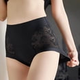 thumbnail image 2 of yunLCZ Women Seamless Hipster Underwear Custom High Waist Striped Tangas No Show Bikini Custom Thongs Women Underwear Cotton Thong Wasit Hipster Brief Panties for Ladies, 2 of 4
