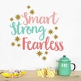 thumbnail image 3 of Smart Strong Fearless Bedroom Words Art Sticker Living Room Beautiful Wallpaper, 3 of 9
