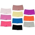thumbnail image 2 of Alyce Ives Intimates Seamless Girls Boyshort, Solid Colors, M, 10 Pack, 2 of 7