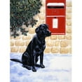 thumbnail image 1 of Black Labrador by the Mail Box Flag Garden Size, 1 of 1