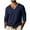 B Navy, variant on Horkkom Mens Long Sleeve Tee Shirts Solid Color V Neck T Shirt Casual Loose Workout Athletic Shirts L