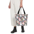 thumbnail image 4 of KLL Tote Bag for Women Llamas Print Shopping Grocery Reusable Bags for Office School Shopping Travel, 4 of 6
