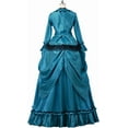 thumbnail image 6 of Steampunk Victorian Gothic Bustle Dress Gown Costume Edwardian Evening Dress, 6 of 7