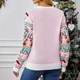 thumbnail image 4 of Cute Ulgy Christmas Sweaters for Women 2025 Long Sleeve Crewneck Xmas Knitted Pullover Sweater Jumper Tops, 4 of 7