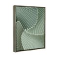 thumbnail image 3 of Modern Abstract Patterned Leaves Botanical & Floral Graphic Art Luster Gray Framed Art Print Wall Art, 3 of 6
