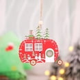 thumbnail image 2 of Navidad Wooded Mini adorno Santa Claus Colgando Batería Powered Window Decoración de la pared Casa Rústico Año Nuevo Arte Decoración Coche Methold HA009996-03, 2 of 6