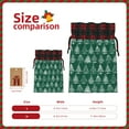 thumbnail image 3 of Yiaed Christmas Trees Print Christmas Small Burlap Bags with Drawstring, Burlap Gift Bags Christmas Linen Treat Sacks Gift Wrapping Bags Xmas Holiday Party-Black, 3 of 8