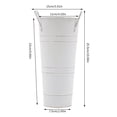 thumbnail image 2 of 8Pcs White Metal Vases Flower Vases Cylindrical Bouquet Flower Bucket Vase Stand, 2 of 13