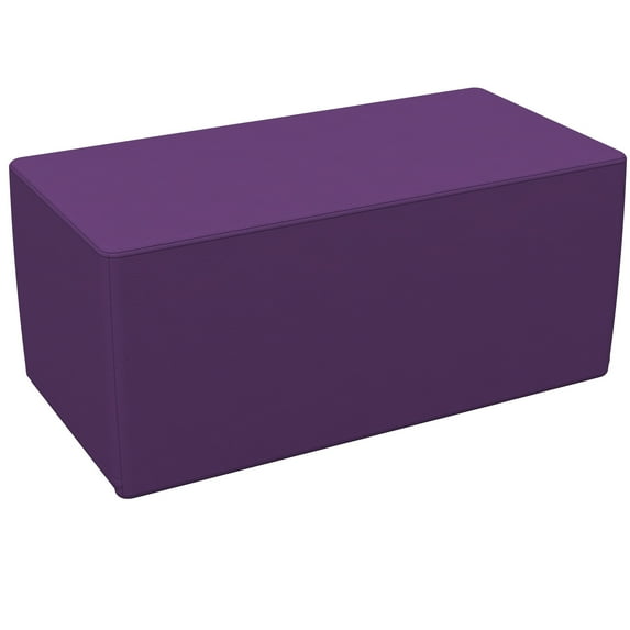 SoftZone® 18in x 36in Rectangular Ottoman Standard - Purple