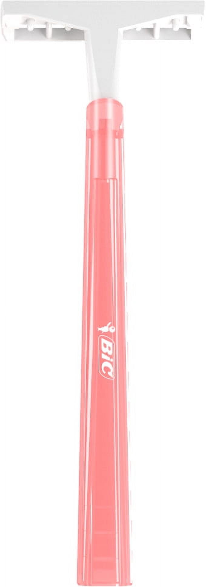 BIC Silky Touch Women's Disposable Razor, Twin Blade, Pack of 8 Razors, For a Soothing, Comfortable Shave