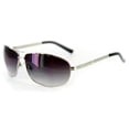 thumbnail image 1 of "Mod Aviators" Fashion Bifocal Sunglasses for Men and Women (Chrome w/ Smoke Lens, +2.50), 1 of 1