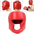 thumbnail image 2 of Protège-Tête de Boxe Sparring Protecteur de Tête Mma Femmes Hommes Tête Visage 50 à 58CM Rouge, 2 of 9