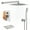 Brushed Nickel, variant on Kichae Wall Mounted Shower Head and Faucet Combo,10" Rainfall Shower Head and handheld shower with Rough-in Valve,Brushed Nickel