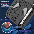 thumbnail image 4 of Dteck for New iPad mini Case 2024 with Pencil Holder, Heavy Duty Hybrid Shockproof Rugged Kids Case with Kickstand Crossbody Shoulder Strap for iPad mini 7th/6th Generation 8.3 Inch,Black, 4 of 5