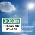 thumbnail image 6 of (2 Pack) First Aid And Spills Kit OSHA Emergency Sign 10 Inch X 7 Inch Vinyl Label Decal Sticker Weather Resistant, UV Protected for Workplace, Business, and Construction Site, Made in, 6 of 7