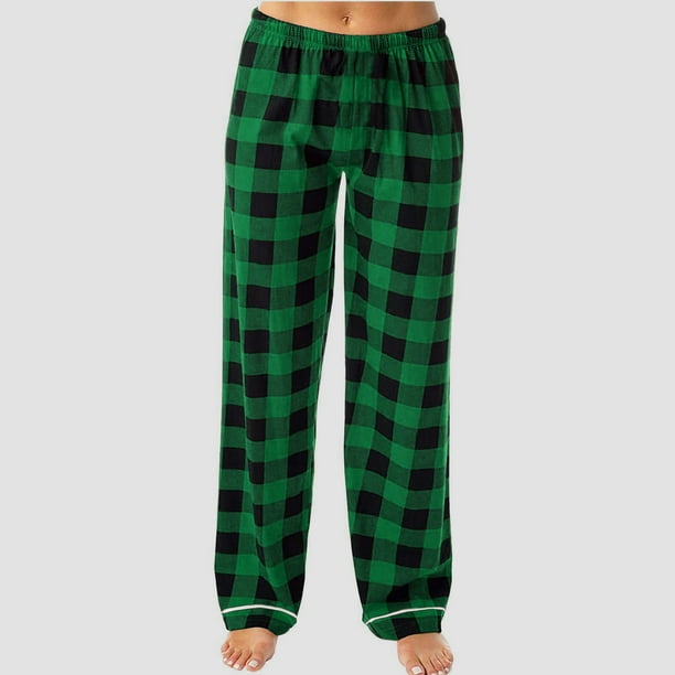 WILLBEST Pantalones de Pijama Deportivos a Cuadros para Mujer, Cómodos y a La Moda, Ideales para Relajarse y Disfrutar Del Tiempo Libre. Extra Grande