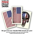 thumbnail image 4 of 3X Camo Army Usmc Usa American Flag Skull Sticker Decal Car Truck Window Bumper, 4 of 4