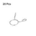 thumbnail image 3 of Unique Bargains Fuel Line Hose Clips, 20 Pack 11mm 304 Stainless Steel Single Wire Tubing Spring Clamps (Silver), 3 of 5
