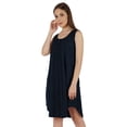 thumbnail image 3 of Inkmeso WoMen's Casual Loose Fit Sundress Sleeveless Henley Beach Dress w/ Patch Pocket, 3 of 7